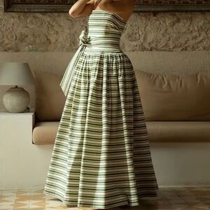 🆕 🌿Antonio Melani x The Style Bungalow Striped Maxi Dress Size 4 Party Popular🌿